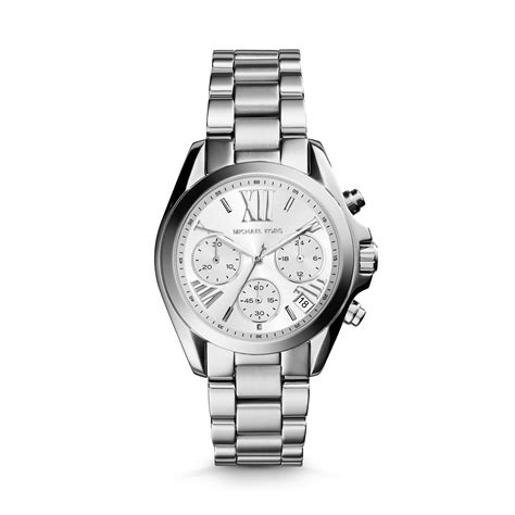 michael kors bradshaw blue dial silver tone watch|Michael Kors gen bradshaw smartwatch.